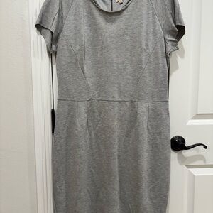 Gray Short Sleeve Dress